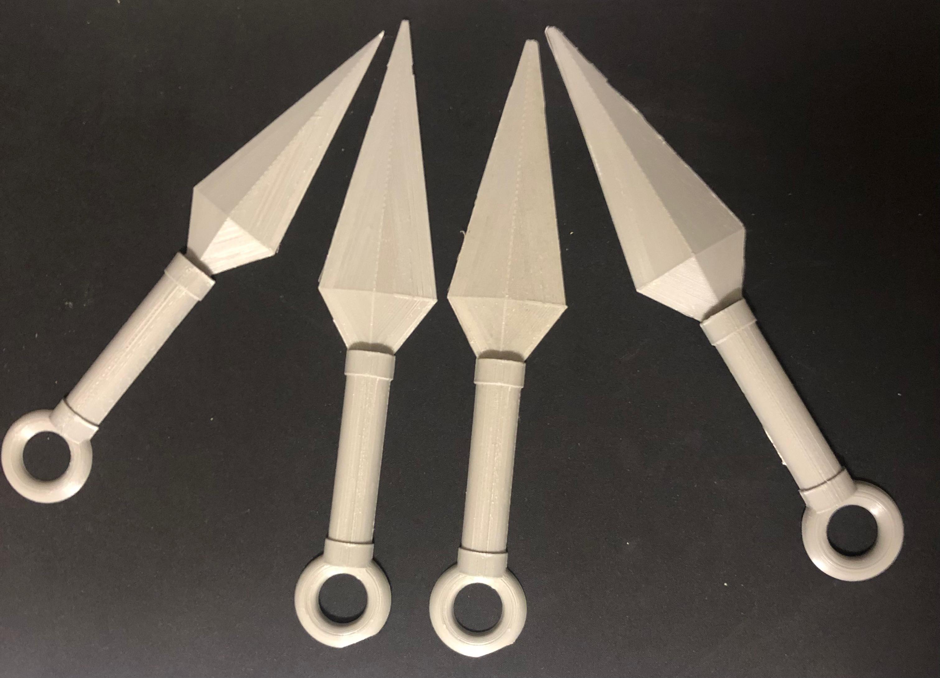 3D Printed Kunai Knife for Cosplay